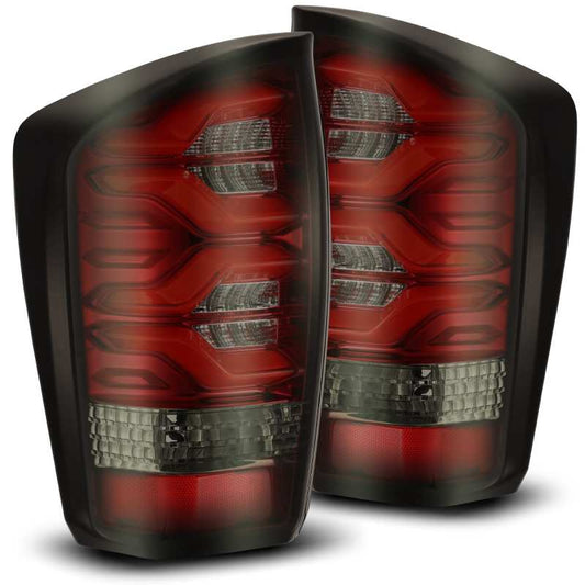 AlphaRex 16-20 Toyota Tacoma PRO-Series LED Tail Lights Red Smoke - Mammoth Racing -
