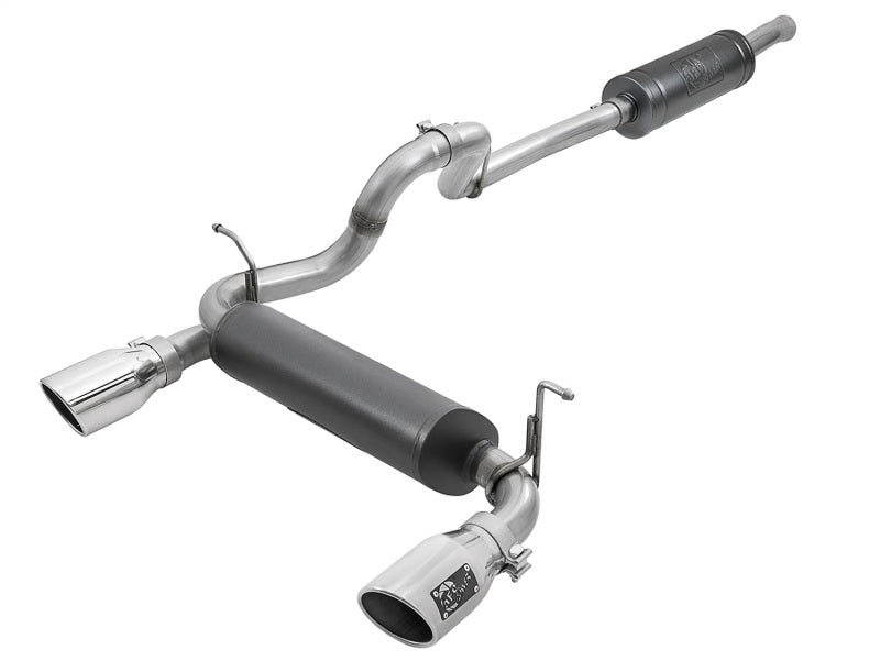 Rebel Series 2.5in 304 SS Cat-Back Exhaust w/ Polished Tips 2018+ Jeep Wrangler (JL) V6 3.6L - Mammoth Racing -