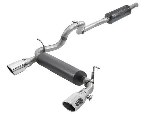 Rebel Series 2.5in 304 SS Cat-Back Exhaust w/ Polished Tips 2018+ Jeep Wrangler (JL) V6 3.6L - Mammoth Racing -
