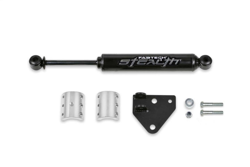 Fabtech 18-21 Jeep JL 4WD Stealth Steering Stabilizer Kit (High Clearance/Non-Stock Height) - Mammoth Racing -