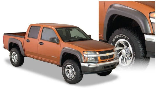 Bushwacker 04-12 GMC Canyon Extend-A-Fender Style Flares 2pc - Black - Mammoth Racing -