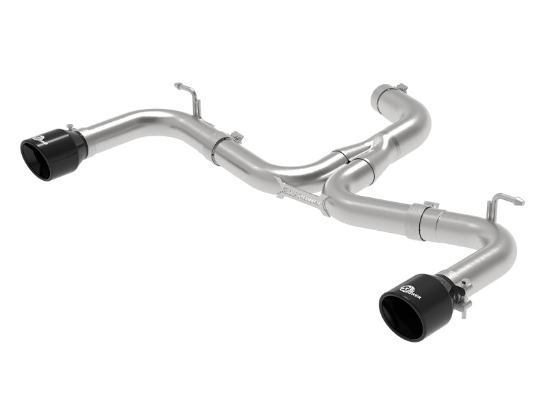 aFe MACH Force-Xp 3in to 2-1/2in Stainless Steel Axle-Back Black Exhaust - 15-17 Volkswagen GTI - Mammoth Racing -