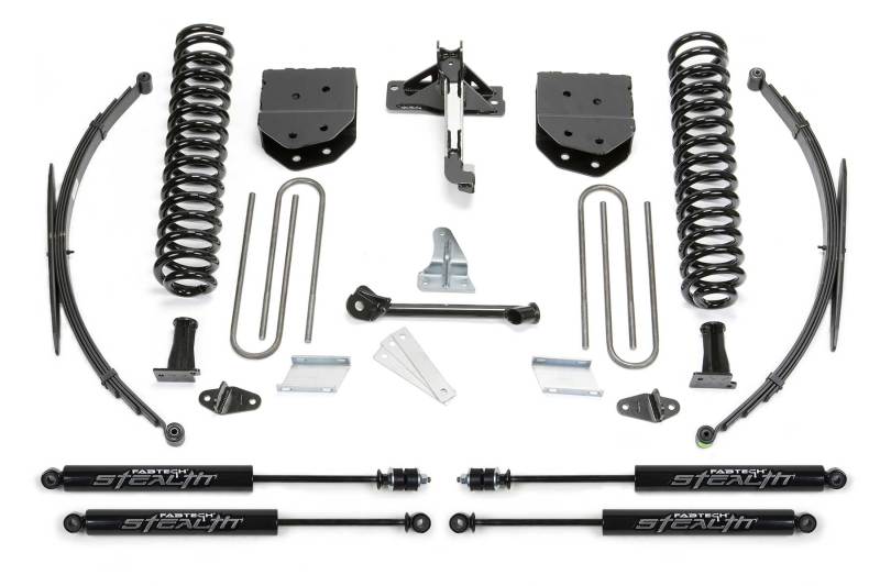 Fabtech 08-16 Ford F250/350 4WD 8in Basic Sys w/Stealth & Rr Lf Sprngs - Mammoth Racing -