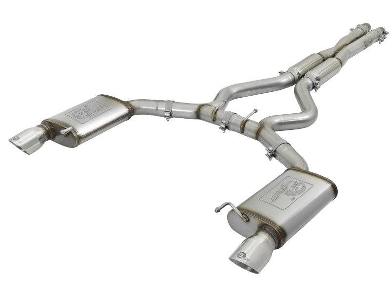 aFe 20-22 Audi RS6 Avant V8 4L(tt) MACH Force-Xp 3in to 2.5in 304 SS Cat-Back Exhaust w/Polished Tip - Mammoth Racing -