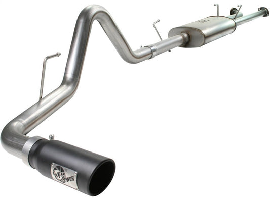 aFe MACHForce XP Exhaust Cat-Back SS-409 07-09 Toyota Tundra V8-5.7L w/ Black Tip - Mammoth Racing -