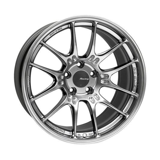 Enkei GTC02 18x9.5 5x114.3 15mm Offset 75mm Bore Hyper Silver Wheel - My Store