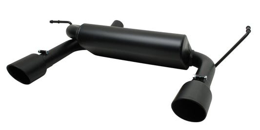 Gibson 07-11 Jeep Wrangler JK Rubicon 3.8l 2.5in Cat-Back Dual Split Exhaust - Black Elite (Ceramic) - My Store