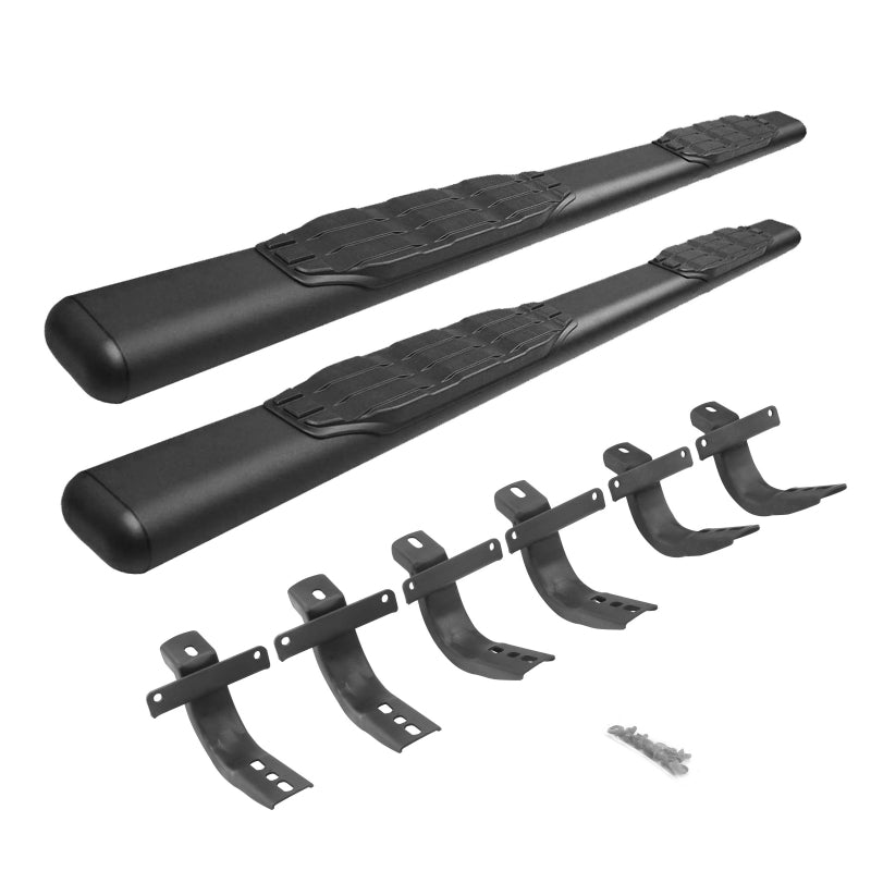 Go Rhino 2021+ Ford Bronco (Excludes Sport Models) 5in 1000 Series Complete Kit w/Sidestep + Brkts - Mammoth Racing -