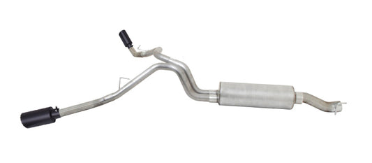 Gibson 14-17 Ram 2500 Big Horn 6.4l 2.5in Cat-Back Dual Extreme Exhaust - Black Elite - Mammoth Racing -