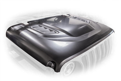 DV8 Offroad 18+ Jeep JL Rubicon Replica Hood - Mammoth Racing -