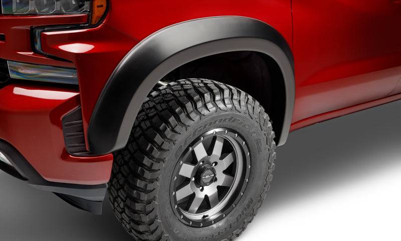 Bushwacker 19-21 Chevrolet Silverado 15 Extend-A-Fender Style Flares 4pc 78.8 Bed  - Black - Mammoth Racing -