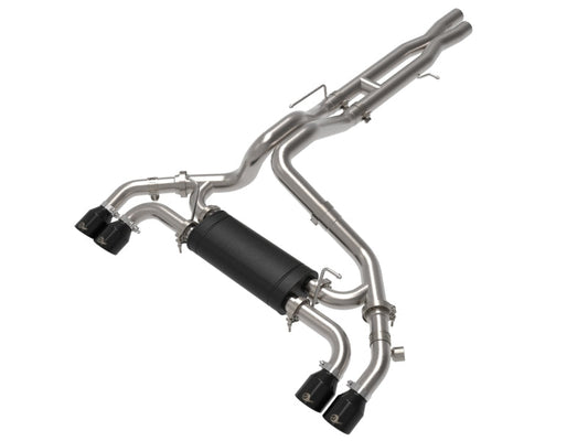aFe Vulcan Series 2.5in 304SS Cat-Back Exhaust 2021+ Jeep Wrangler 392 6.4L w/ Black Tips - Mammoth Racing -