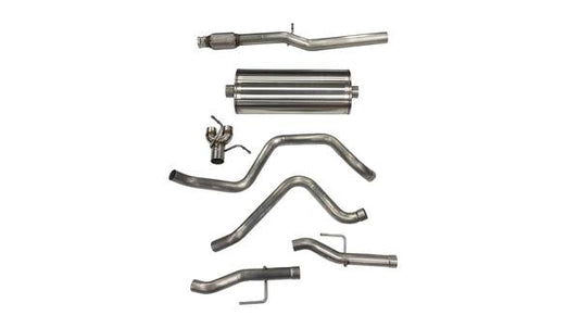 21028 Corsa 3 Inch Dual Rear Exit CatBack Exhaust System 19-Present Silverado/Sierra 5.3 Liter V8 Sport Sound No Tips Corsa Performance - Mammoth Racing -COR21028