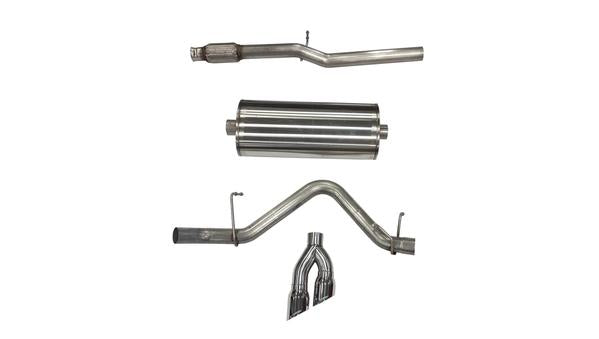 21030BLK Corsa 3 Inch Dual Rear Exit CatBack Exhaust System 19-Present Silverado/Sierra 5.3 Liter V8 Sport Sound 4 Inch Black Tips Corsa Performance - Mammoth Racing -COR21030BLK