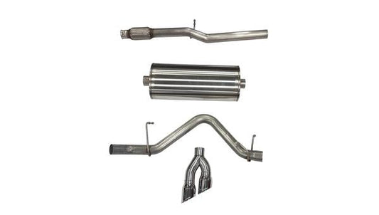 21030BLK Corsa 3 Inch Dual Rear Exit CatBack Exhaust System 19-Present Silverado/Sierra 5.3 Liter V8 Sport Sound 4 Inch Black Tips Corsa Performance - Mammoth Racing -COR21030BLK