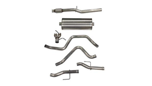 21033 Corsa 2019+ Silverado Sierra 6.2L V8 3.0 Inch Dual Rear Exit Catback Exhaust System 147.5 WB Corsa Performance - Mammoth Racing -COR21033