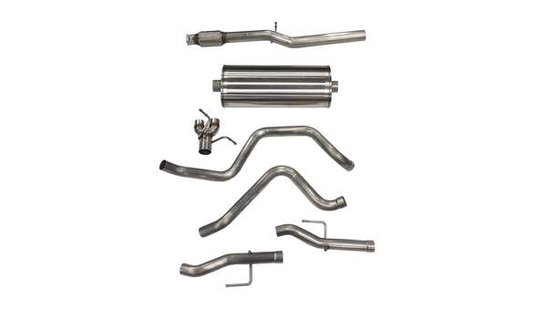 21034 Corsa 2019+ Silverado Sierra 6.2L V8 3.0 Inch Dual Rear Exit Catback Exhaust System 157 Inch WB Corsa Performance - Mammoth Racing -COR21034