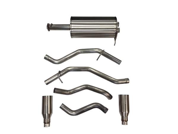 21035 Corsa 2019 Ram 1500 V8 3.0 Inch Cat-Back Exhaust System Single 5.0 Inch Tips Satin Polished Sport Sound Level Corsa Performance - Mammoth Racing -COR21035