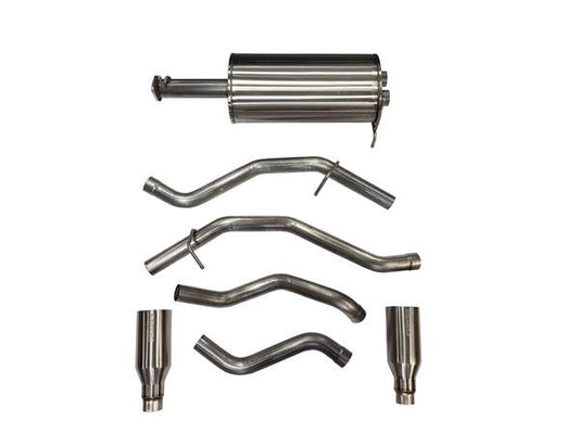 21035 Corsa 2019 Ram 1500 V8 3.0 Inch Cat-Back Exhaust System Single 5.0 Inch Tips Satin Polished Sport Sound Level Corsa Performance - Mammoth Racing -COR21035