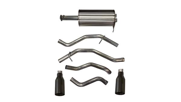 21035BPC Corsa 2019 Ram 1500 V8 3.0 Inch Cat-Back Exhaust System Single 5.0 Inch Tips Black Sport Sound Level Corsa Performance - Mammoth Racing -COR21035BPC