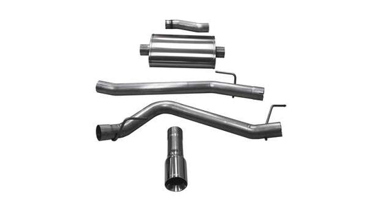 21061 Corsa Jeep Gladiator 3.0 Inch Cat Back Sport For 20-Pres Gladiator 3.6 Liter V6 Single Side Exit with 3 Inch Turn Down Tip Corsa Performance - Mammoth Racing -COR21061