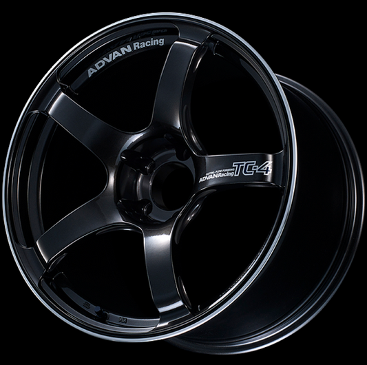 Advan TC4 18x11 +30 5-114.3 Racing Black Gunmetallic & Ring - My Store