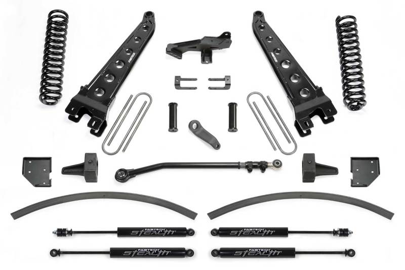 Fabtech 17-21 Ford F250/ F350 4WD Diesel 8in Rad Arm Sys w/Coils & Stealth Shks - My Store