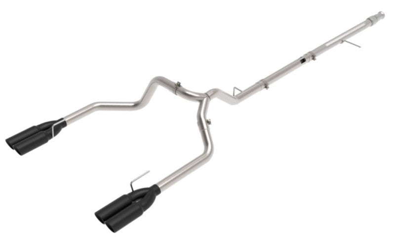 aFe Vulcan Series 3in 304SS DPF-Back 20-21 GM Trucks L6-3.0L (td) LM2 - Dual Black Tip - Mammoth Racing -