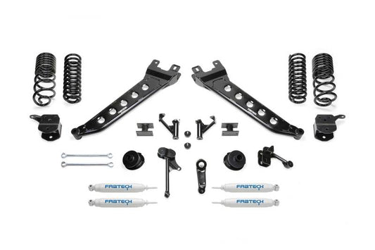 Fabtech 14-18 Ram 2500 4WD 7in Radius Arm Kit w/Perf Shks - Mammoth Racing -