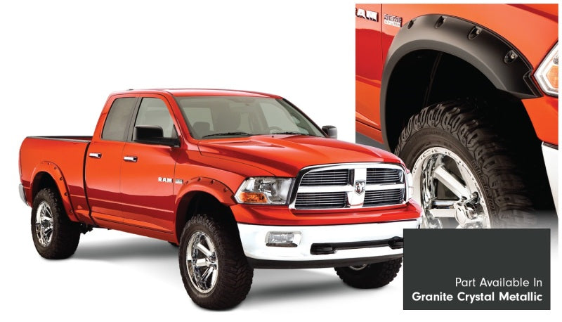 Bushwacker 16-18 Ram 1500 Fleetside Pocket Style Flares 4pc 67.4/76.3/96.3in Bed - Granite Crystal - My Store