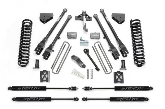 Fabtech 05-07 Ford F250 4WD w/o Factory Overload 6in 4Link Sys w/Coils & Stealth - Mammoth Racing -