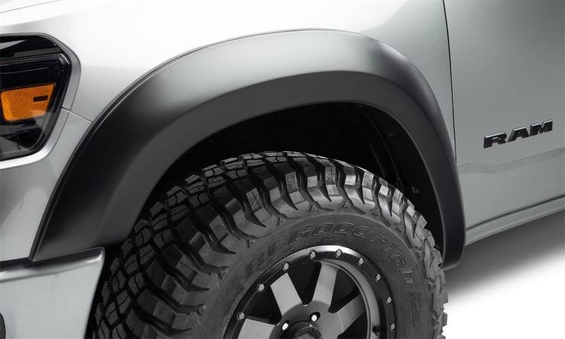 Bushwacker 19-22 Ram 1500 (Excl. Rebel/TRX) 67.4 & 76.3in Bed Extend-A-Fender Flares 4pc - Smth Blk - Mammoth Racing -