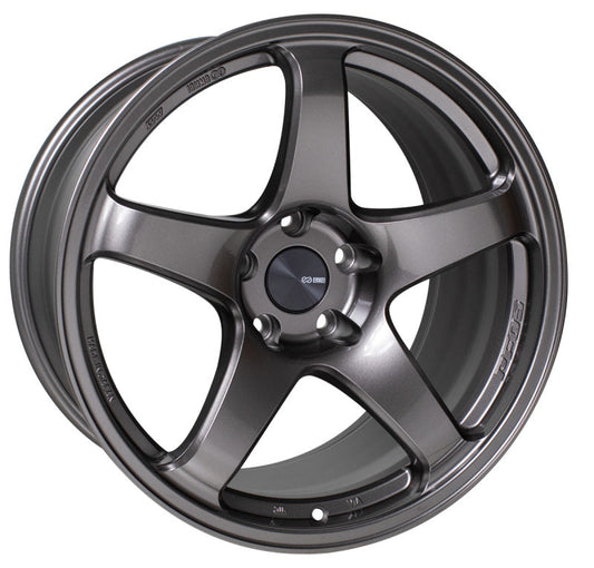 Enkei PF05 18x10 5x114.3 12mm Offset 75mm Bore Dark Silver Wheel - Mammoth Racing -