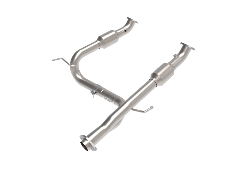 aFe Toyota Tacoma 05-15 V6-4.0L Twisted Steel Y-Pipe w/ Cat - Mammoth Racing -