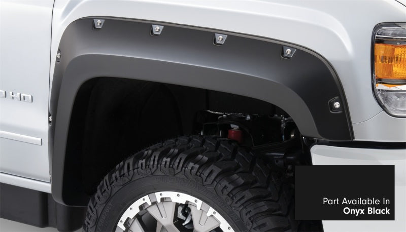 Bushwacker 16-18 GMC Sierra 1500 Pocket Style Flares 4pc - Onyx Black - My Store