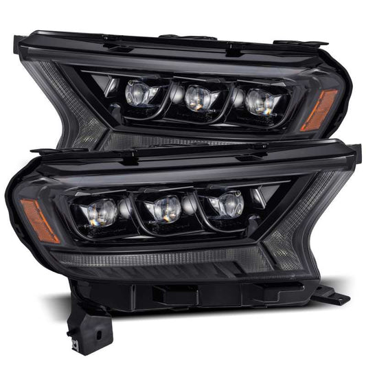 AlphaRex 19-21 Ford Ranger NOVA LED Proj Headlight Plnk Style Alpha Blk w/Activ Light/Seq Signal/DRL - My Store