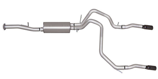 Gibson 18-19 Chevrolet Suburban LS 5.3l 2.25in Cat-Back Dual Split Exhaust - Stainless - Mammoth Racing -
