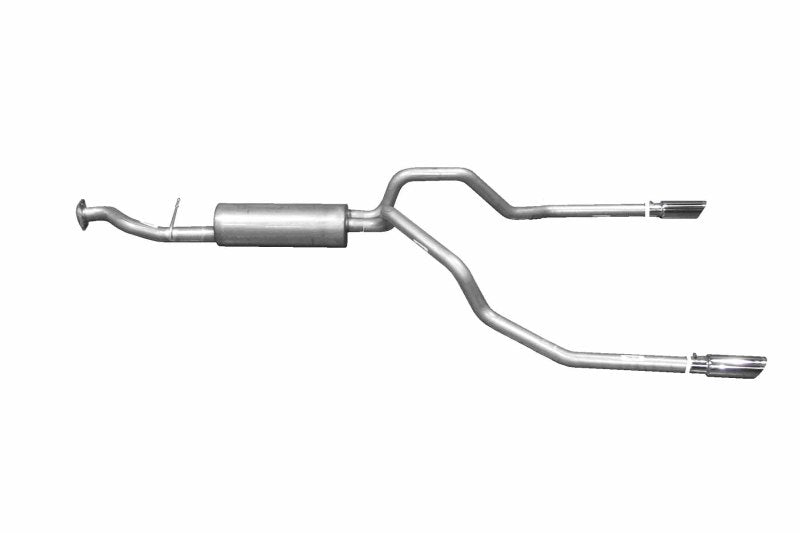 Gibson 99-05 Chevrolet Silverado 1500 Base 4.3l 2.5in Cat-Back Dual Split Exhaust - Stainless - Mammoth Racing -