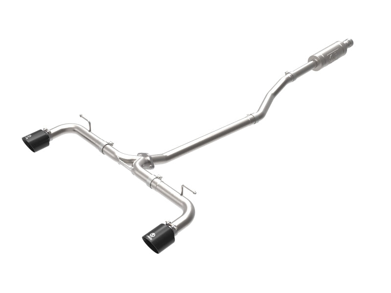 aFe Takeda 2-1/2in 304 SS Cat-Back Exhaust w/ Black Tips 14-18 Mazda 3 L4 2.0L/2.5L - Mammoth Racing -