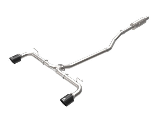 aFe Takeda 2-1/2in 304 SS Cat-Back Exhaust w/ Black Tips 14-18 Mazda 3 L4 2.0L/2.5L - Mammoth Racing -