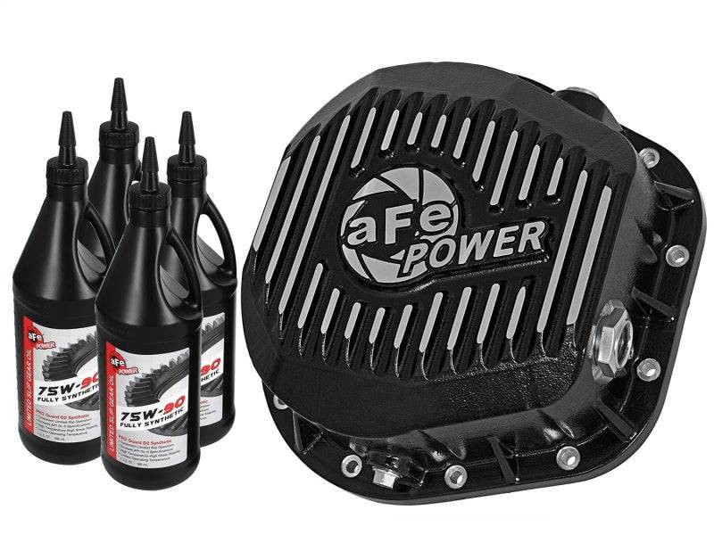 aFe Pro Series Rear Diff Cover Kit Black w/ Gear Oil 86-16 Ford F-250/F-350 V8 7.3L/6.0L/6.4L/6.7L - My Store