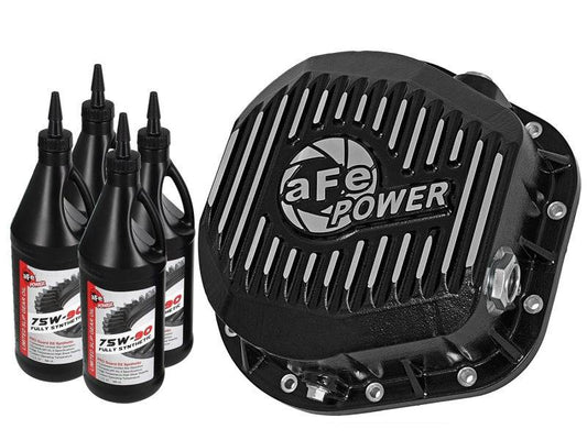 aFe Pro Series Rear Diff Cover Kit Black w/ Gear Oil 86-16 Ford F-250/F-350 V8 7.3L/6.0L/6.4L/6.7L - My Store