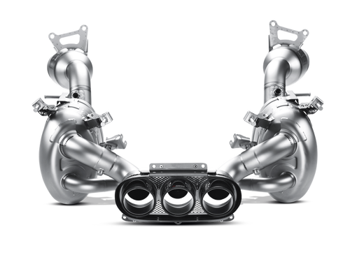 Akrapovic 10-15 Ferrari 458 Italia/458 Spyder Slip-On Line (Titanium) w/ Carbon Tips - My Store