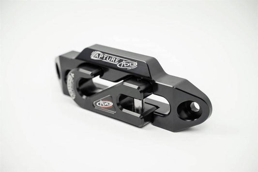 Addictive Desert Designs 1-5/16in Winch Fairlead Plate w/ Recessed Round End Hook - Black - My Store