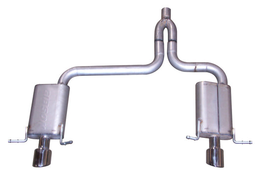 Gibson 07-08 Chrysler Pacifica Touring 4.0l 2.5in Cat-Back Dual Split Exhaust - Stainless - Mammoth Racing -