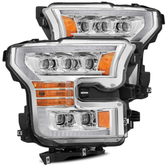 AlphaRex 11-16 Ford F-350 SD NOVA LED Proj Headlights Plank Style Chrm w/Activ Light/Seq Signal - My Store