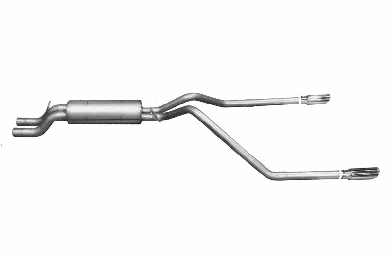 Gibson 01-05 Chevrolet Silverado 2500 HD Base 6.0l 2.5in Cat-Back Dual Split Exhaust - Stainless - Mammoth Racing -
