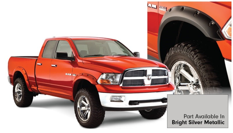 Bushwacker 16-18 Ram 1500 Fleetside Pocket Style Flares 4pc 67.4/76.3/96.3in Bed - Bright Silver - My Store
