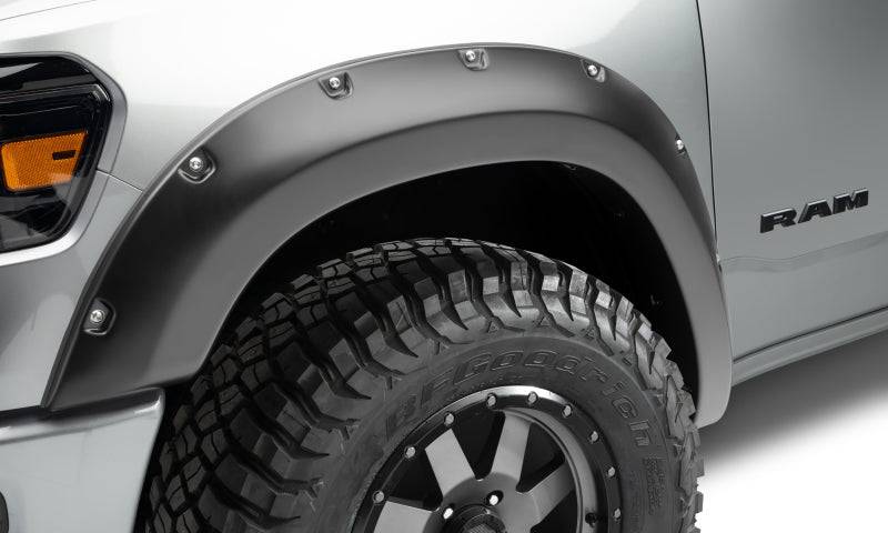Bushwacker 19-22 Ram 1500 (Excl. Rebel/TRX) 76.3 & 67.4in Bed Pocket Style Flares 4pc Set - Black - Mammoth Racing -