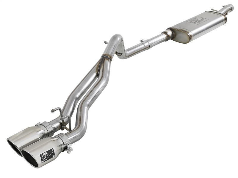 aFe Rebel Series 2.5in SS Cat-Back Exhaust w/ Polished Tip 07-18 Jeep Wrangler (JK) V6 3.6/3.8L 4dr - Mammoth Racing -
